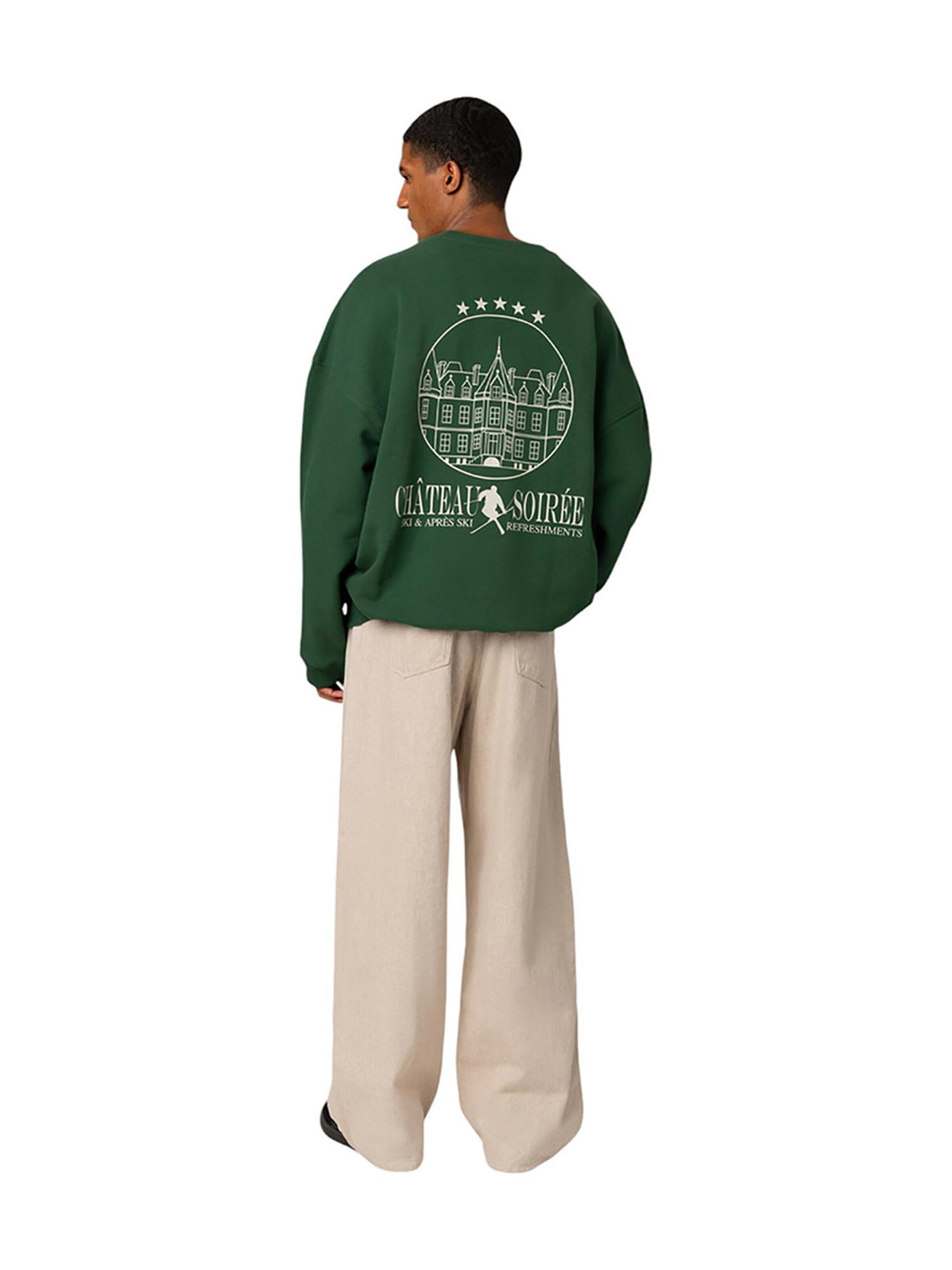On Vacation Sweatshirt 'Chateau Soirée' in Green