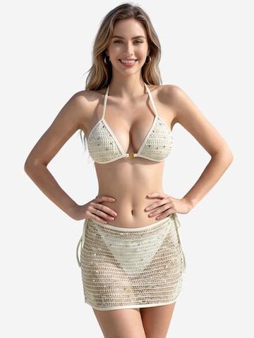 Magicshe Triangel Bikini‌‌‌‌‌‌ in Weiß: Vorderseite