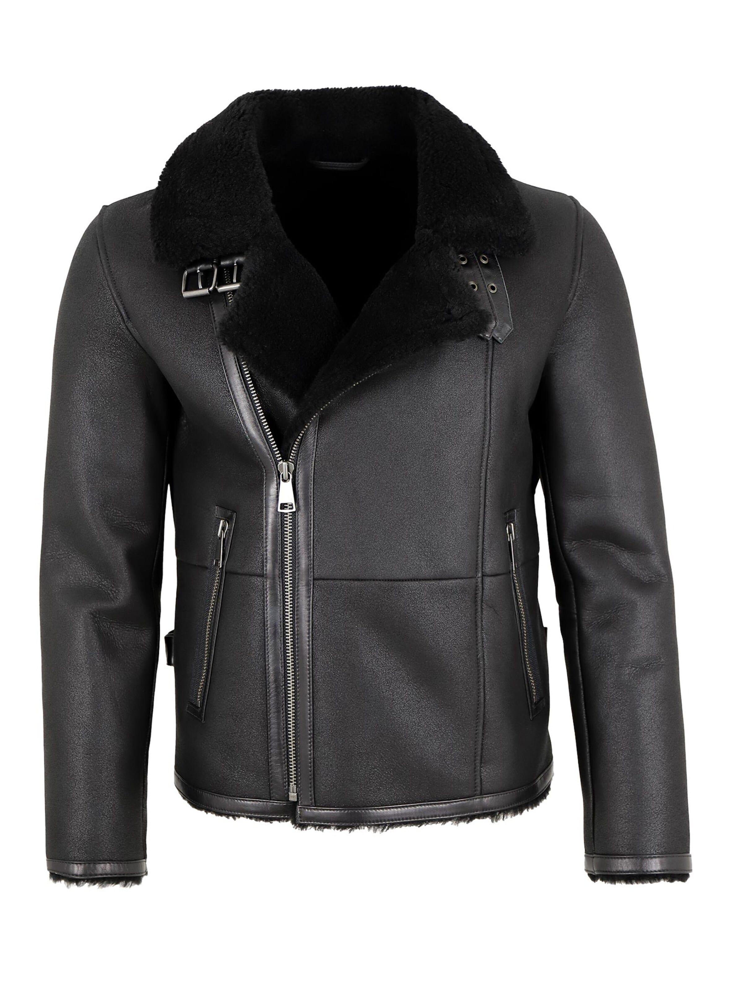Giacca di mezza stagione 'Aviator' di Jilani in nero: frontale