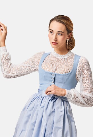 WALDORFF Dirndlbluse 'Dahlia' aus feiner Spitze in Weiß