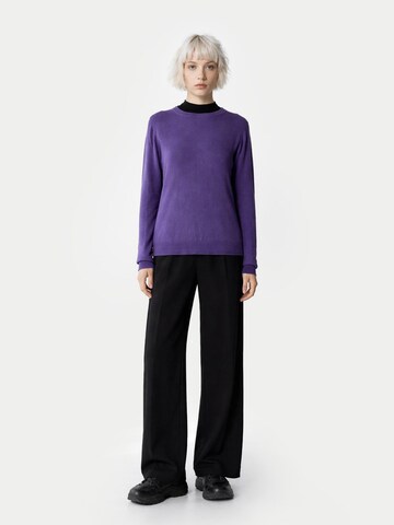 GOBI Cashmere Neulepaita 'Women's Essential Cashmere Crewneck Sweater' värissä lila