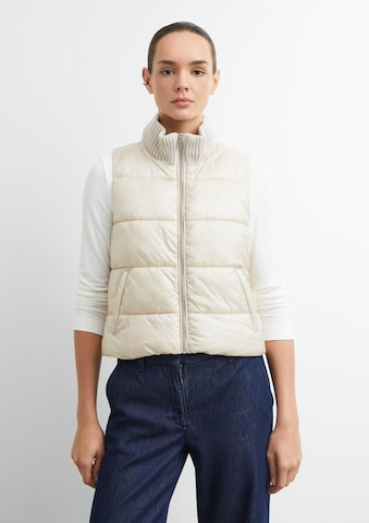 Gilet COMMA en beige : devant