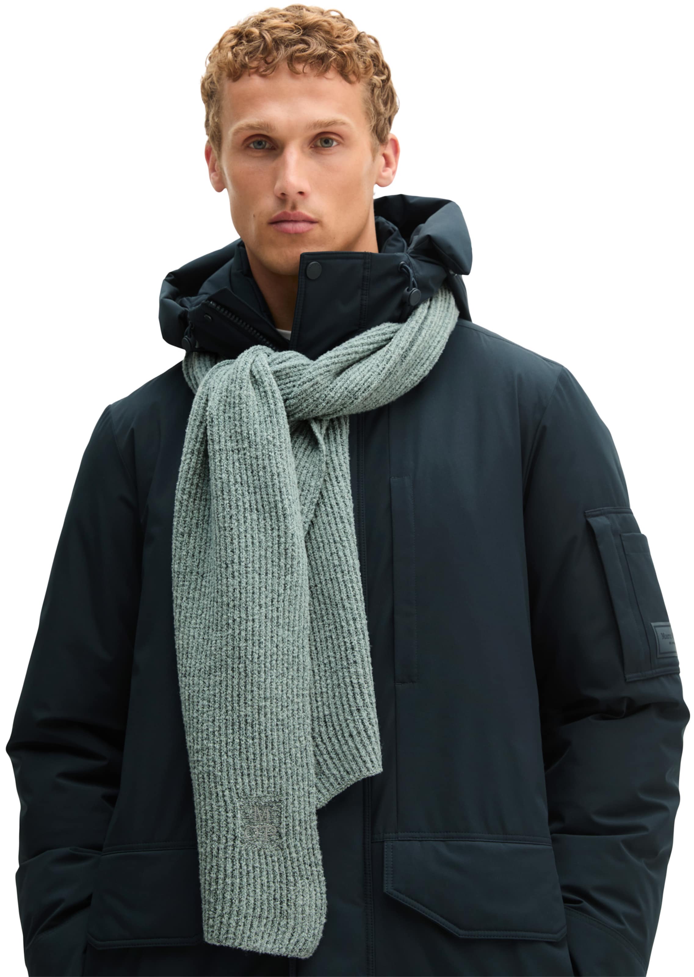 Marc O'Polo Scarf in Green: front