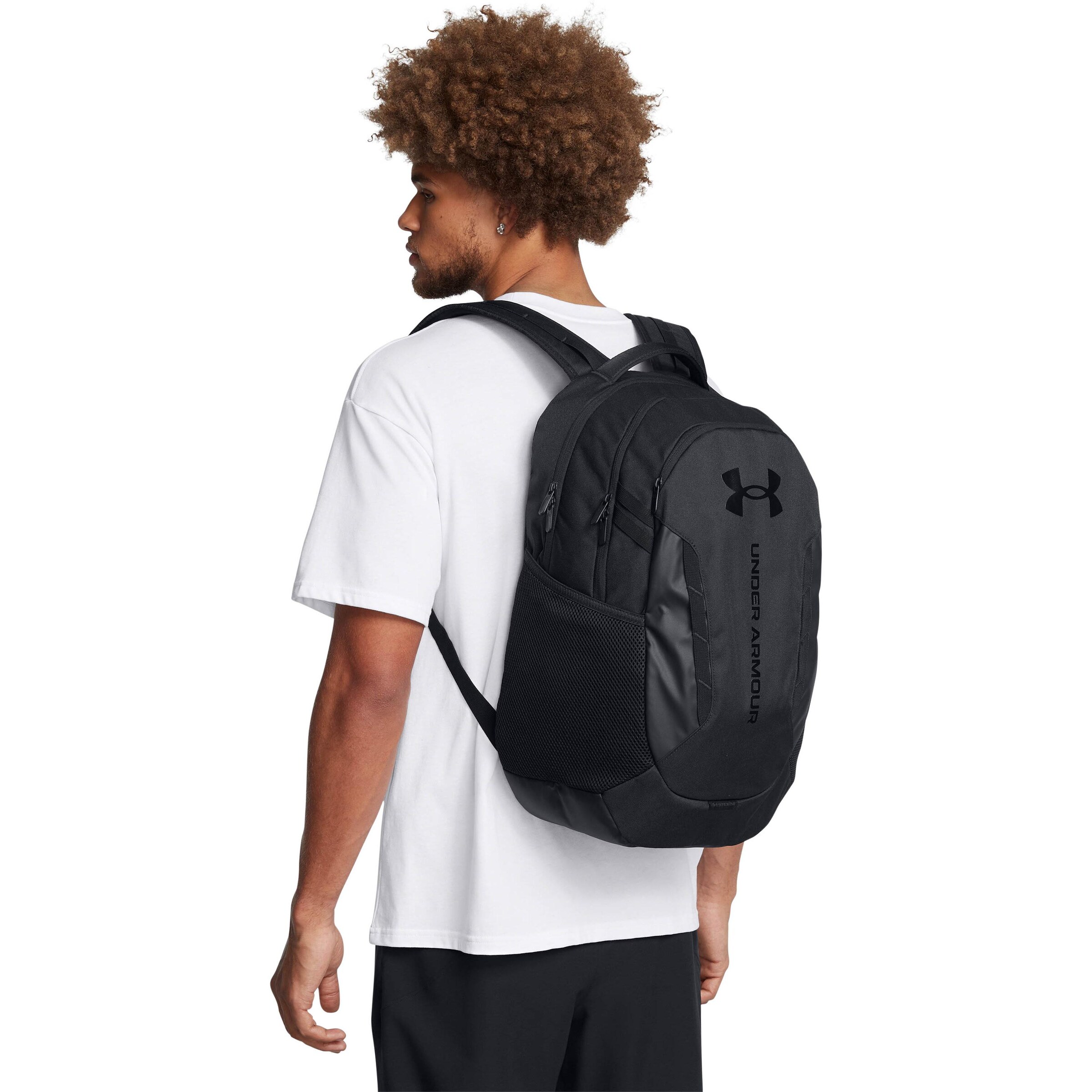 UNDER ARMOUR Sports backpack 'Hustle 6.0' in Black