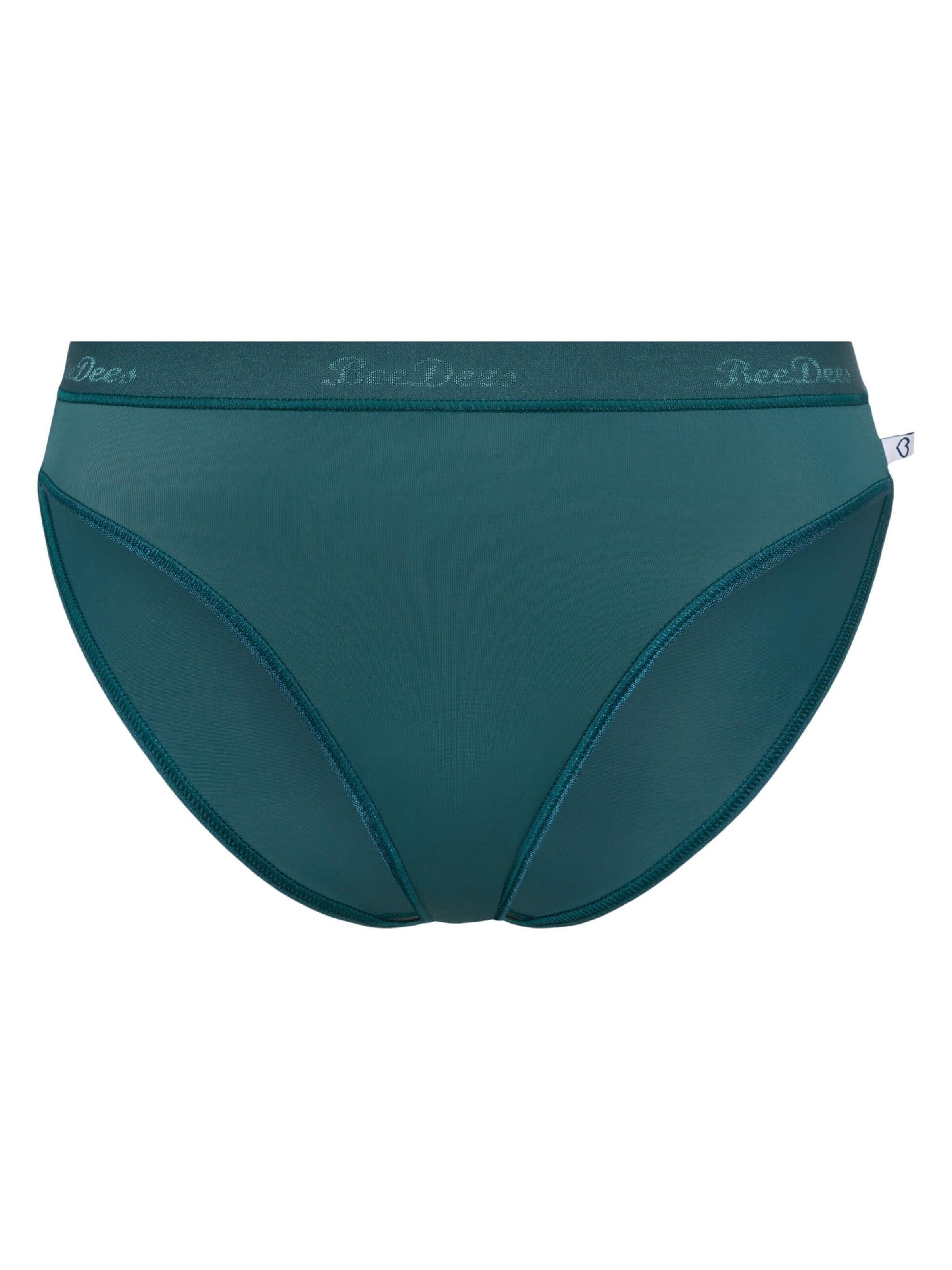 BeeDees Panty 'Slip Microfun Tai mit Elastikbund' in Green: front