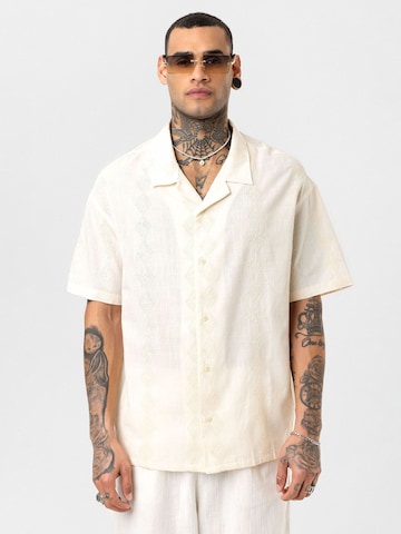 Dandalo Comfort Fit Hemd 'Bjorn' in Beige: Vorderseite