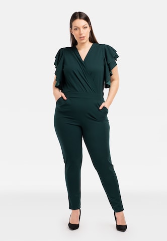 Karko Jumpsuit ' AISZKA ' in Groen: voorkant