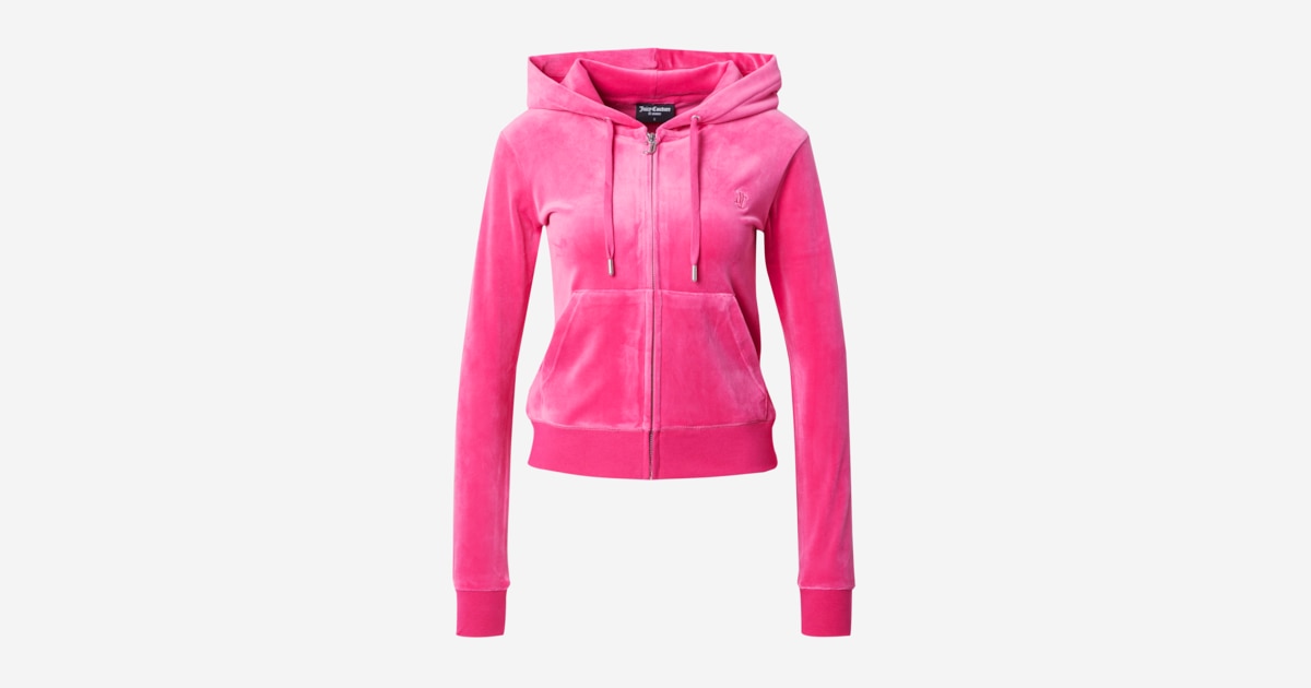 Juicy Couture Zip-Up Hoodie 'ROBERTSON' in Pink | ABOUT YOU Juicy Couture Zip-Up Hoodie 'ROBERTSON' in Pink | ABOUT YOU