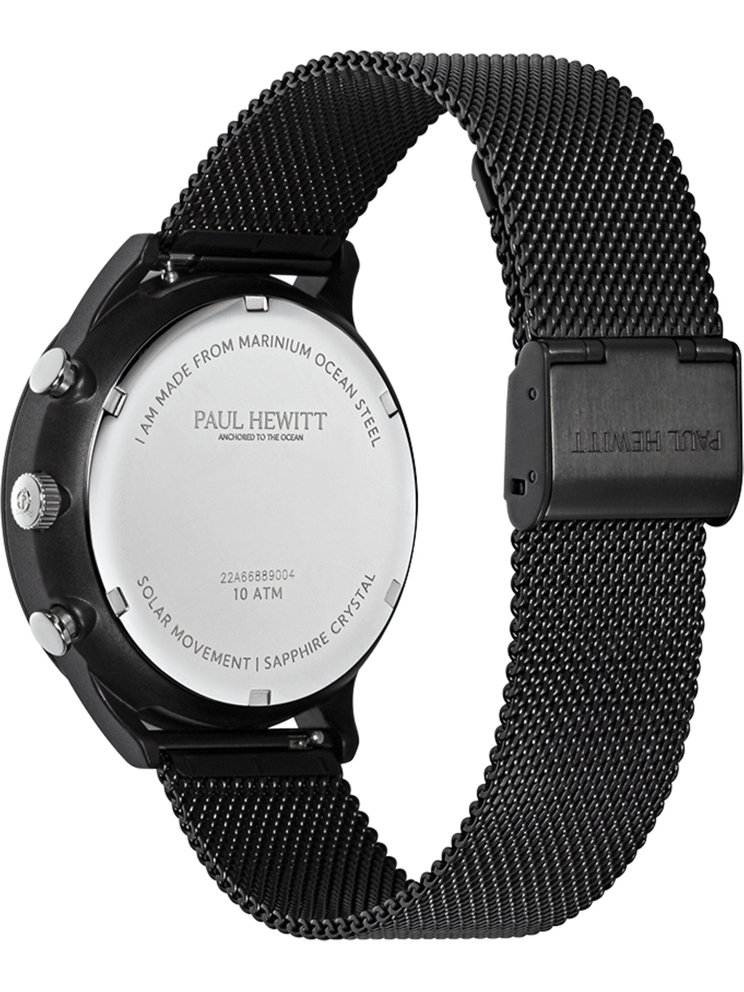 Paul Hewitt Analoguhr in Schwarz