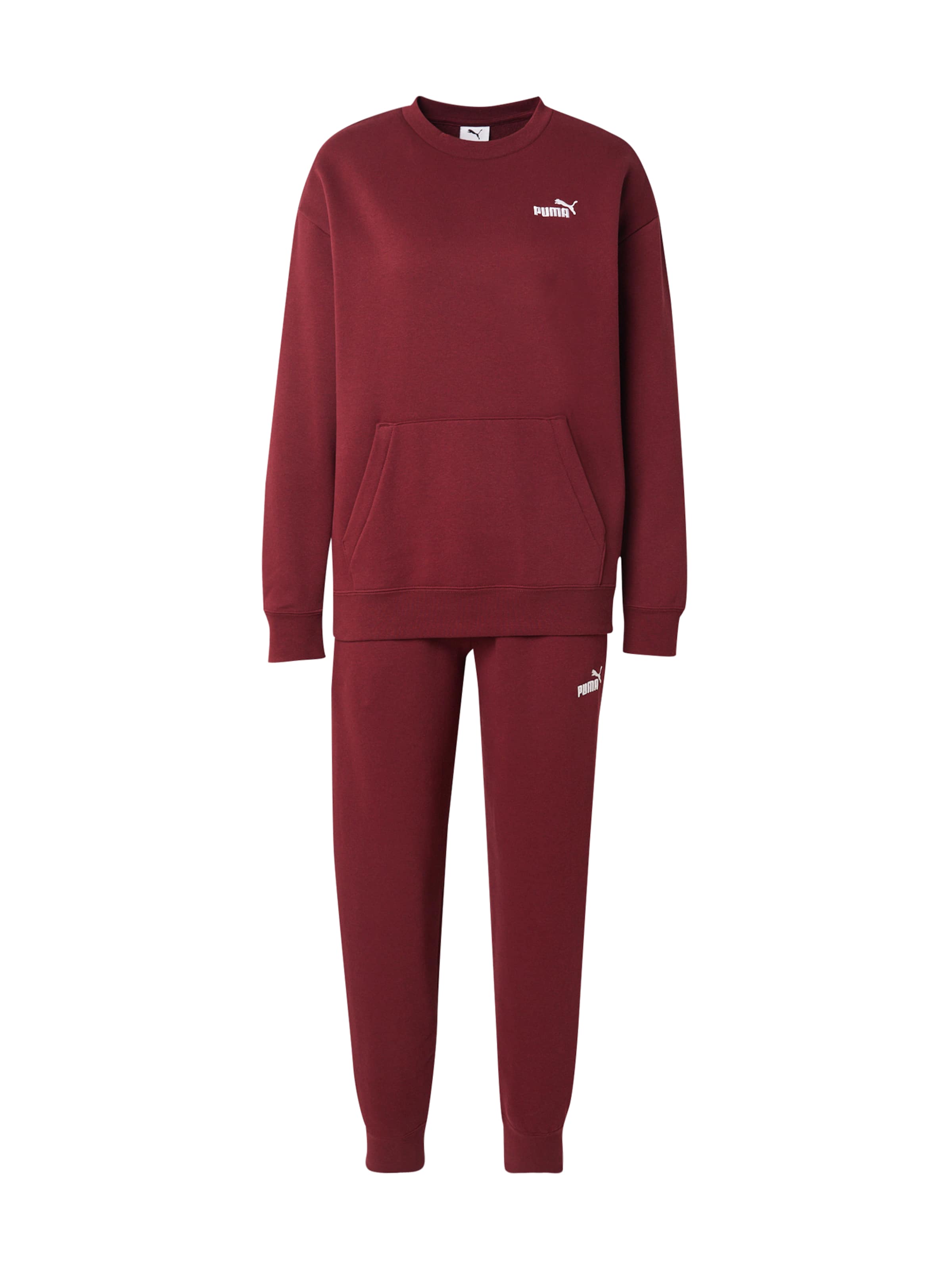 PUMA Тренировочный костюм в Красный: спереди