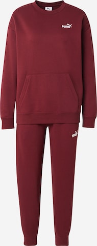 Completo per l'allenamento di PUMA in rosso: frontale