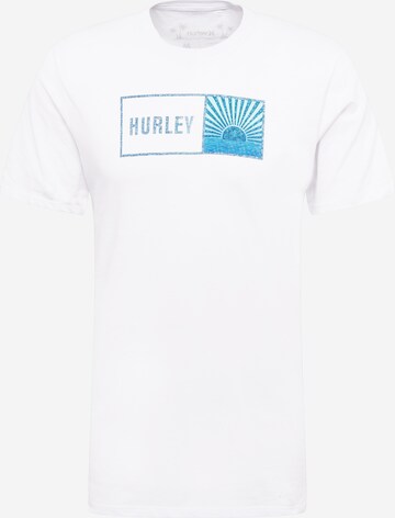 Hurley - Camiseta funcional 'SUNBOX' en blanco: frente