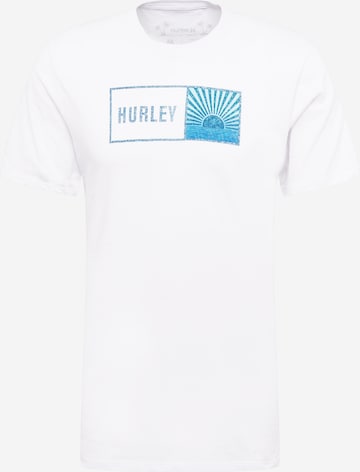 Hurley Λειτουργικό μπλουζάκι 'SUNBOX' σε λευκό: μπροστά