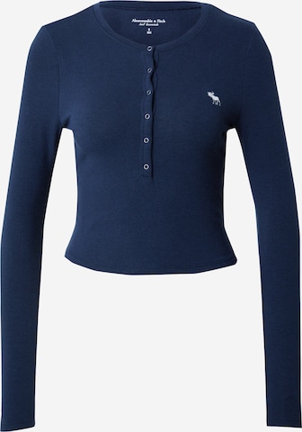 Abercrombie & Fitch Shirt in Blauw: voorkant