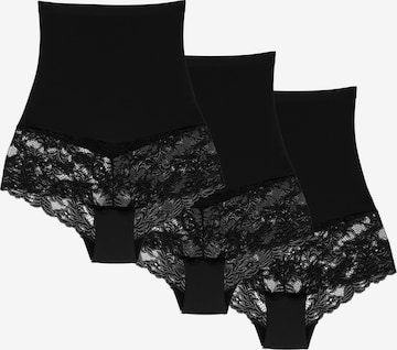 Slip 'Preciosa' Wolbar en noir : devant