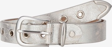 Leslii Belt in Silver: front