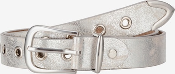 Leslii Belt in Silver: front