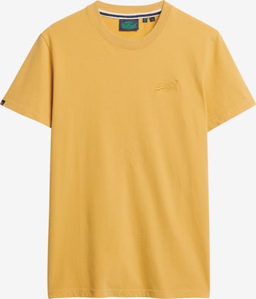 T-Shirt 'Essential' Superdry en jaune : devant