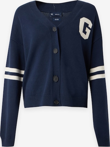Gap Tall Strickjacke in Blau: Vorderseite