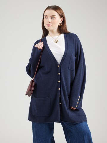 mėlyna Tommy Hilfiger Curve Laisvas kardiganas: priekis