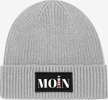 Youth Designz Beanie 'Moin Leuchtturm' in Grey: front