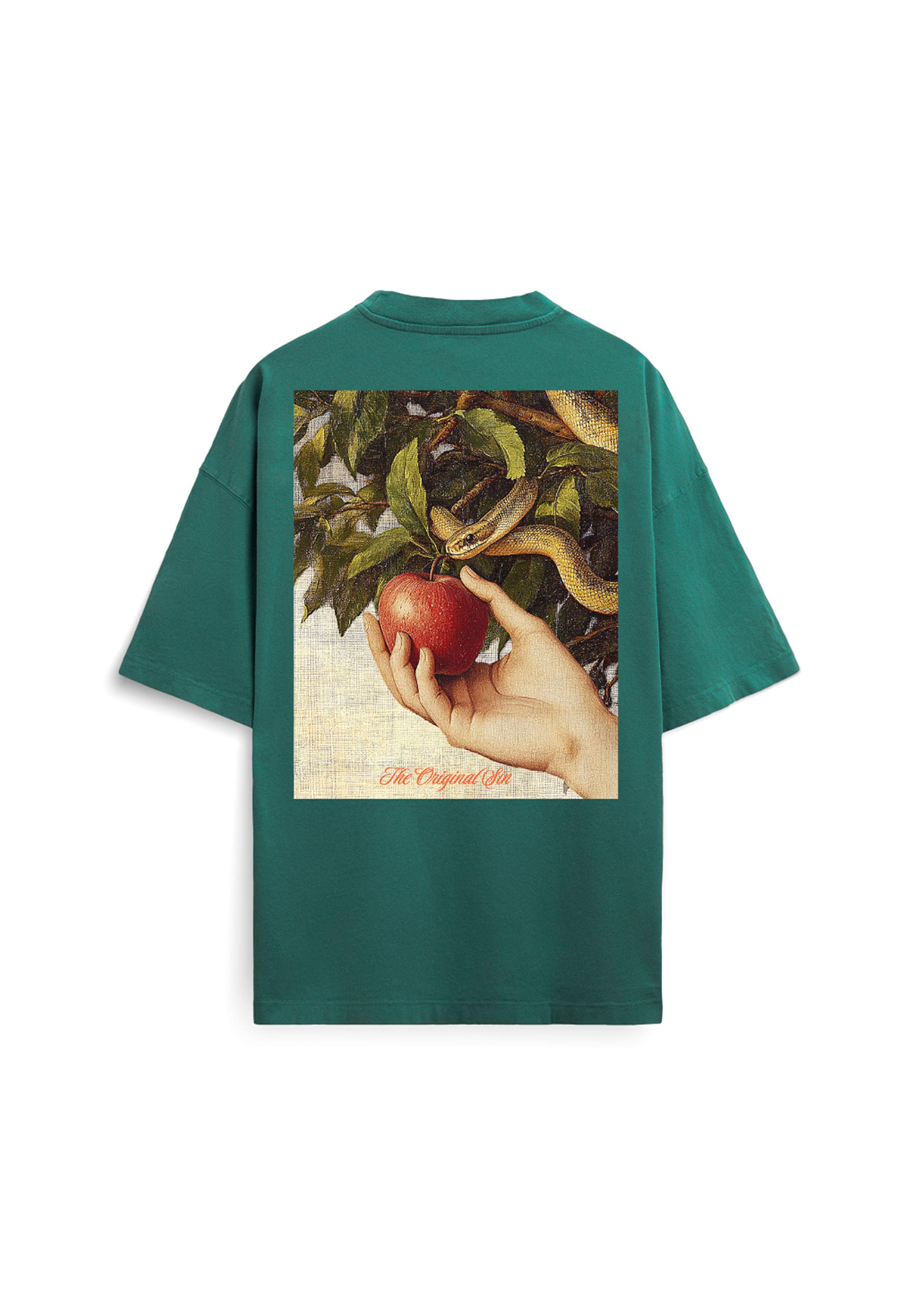 Vertere Berlin Shirt 'The Original Sin' in Green: back