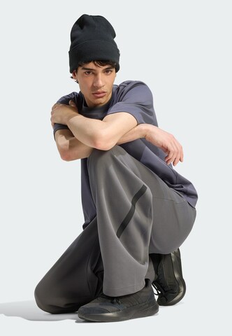 Wide leg Pantaloni sportivi 'Z.N.E.' di ADIDAS SPORTSWEAR in grigio