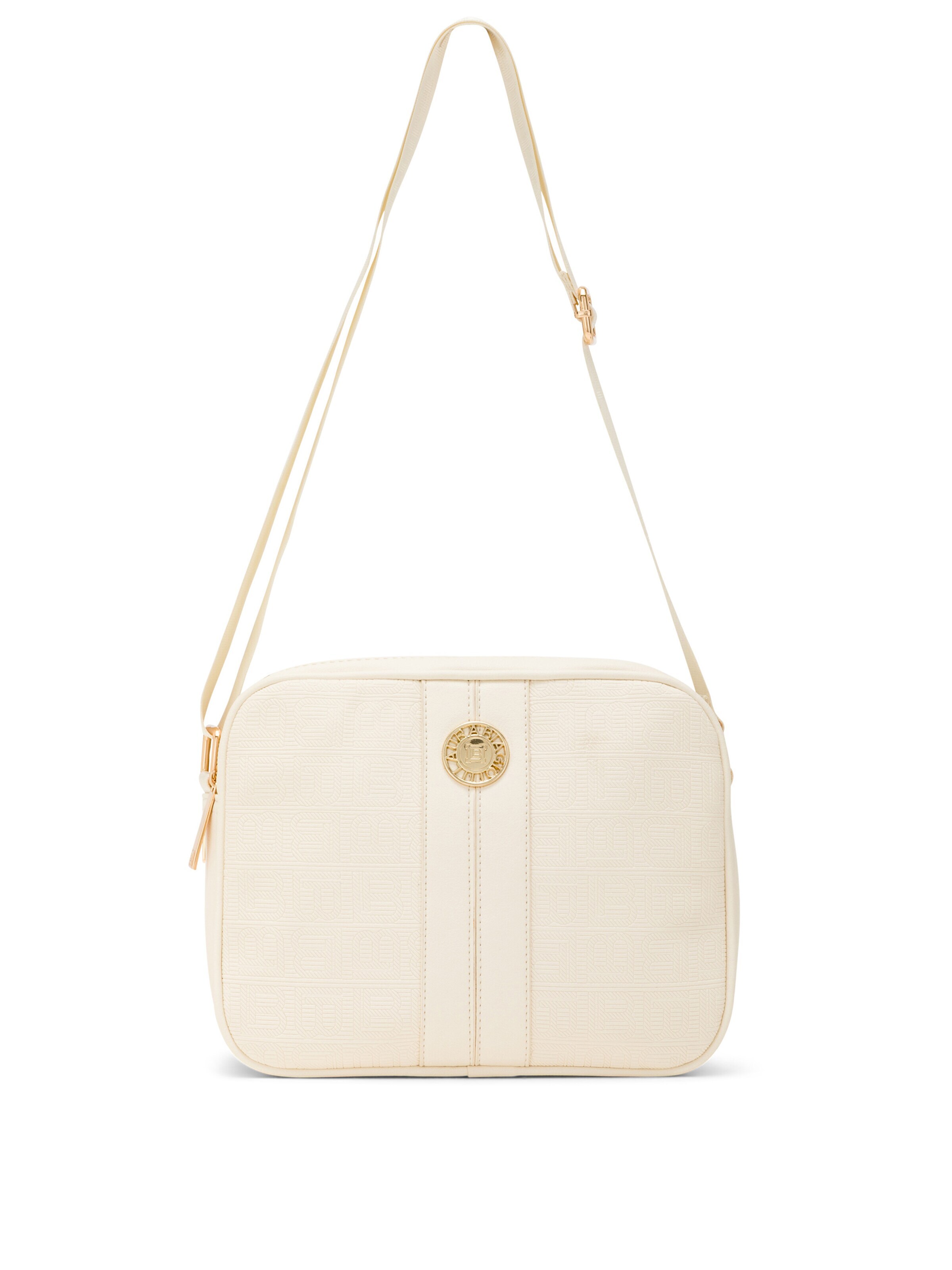 Borsa a spalla 'Lisbet 3' di Laura Biagiotti in beige: frontale
