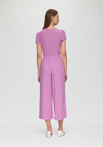 QS Wide Leg Hose in Lila