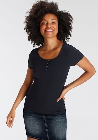 H.I.S Shirt in Black: front