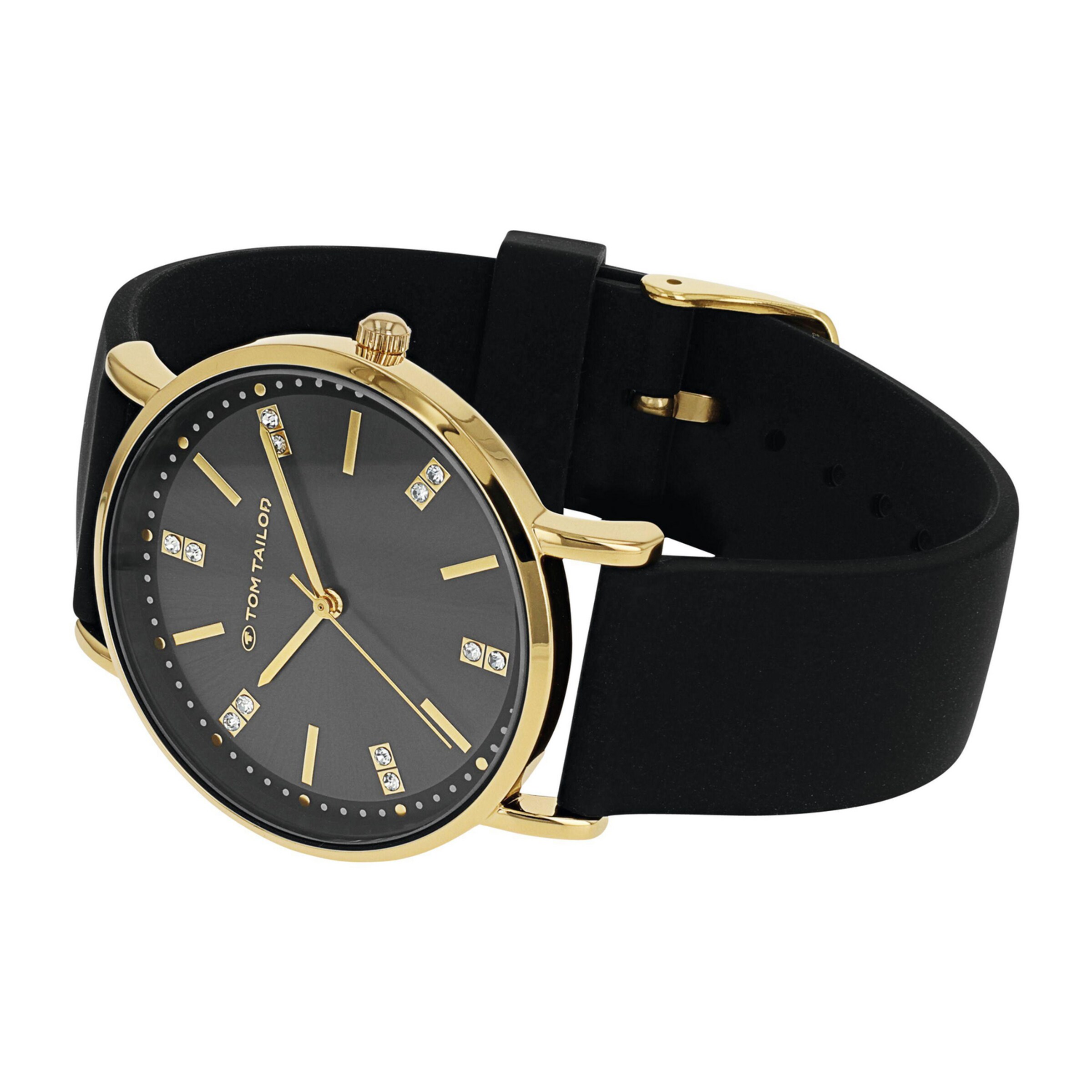 TOM TAILOR Uhr in Schwarz