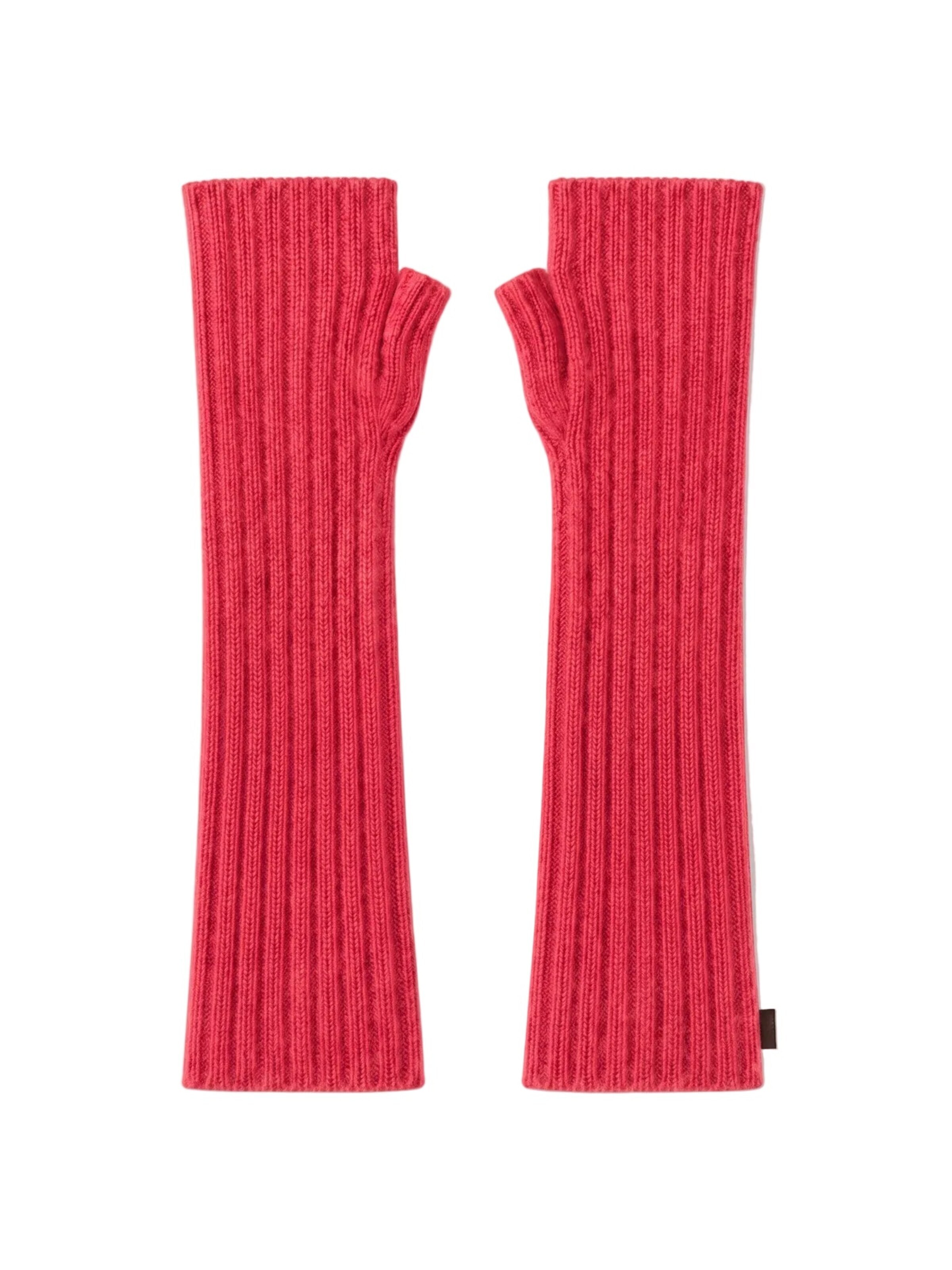 GOBI Cashmere - Luvas mitenes em vermelho: frente