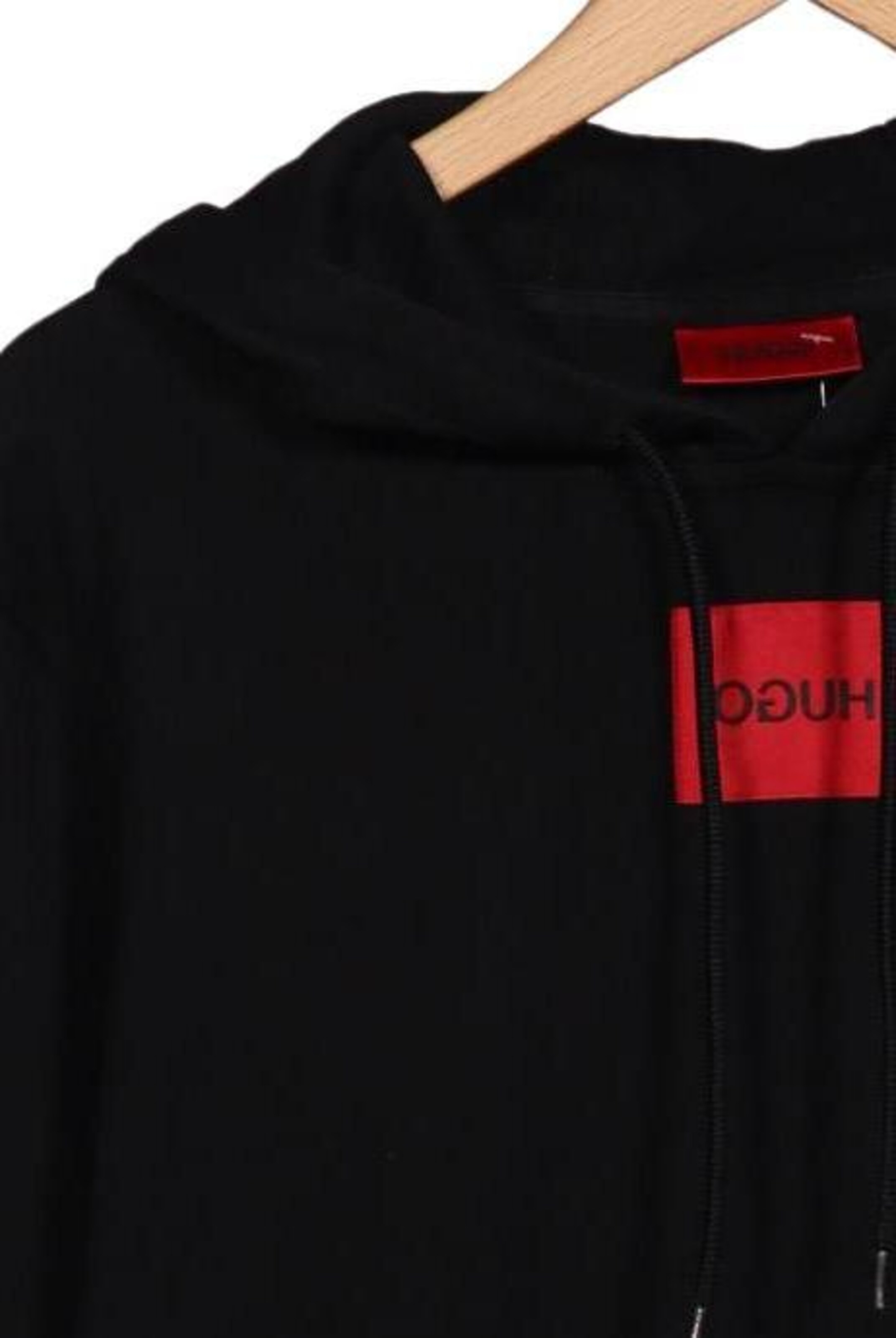 HUGO Sweatshirt & Zip-Up Hoodie in L in Black