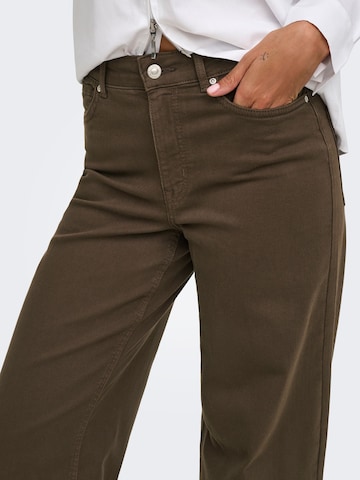 ONLY Wide Leg Jeans in Braun