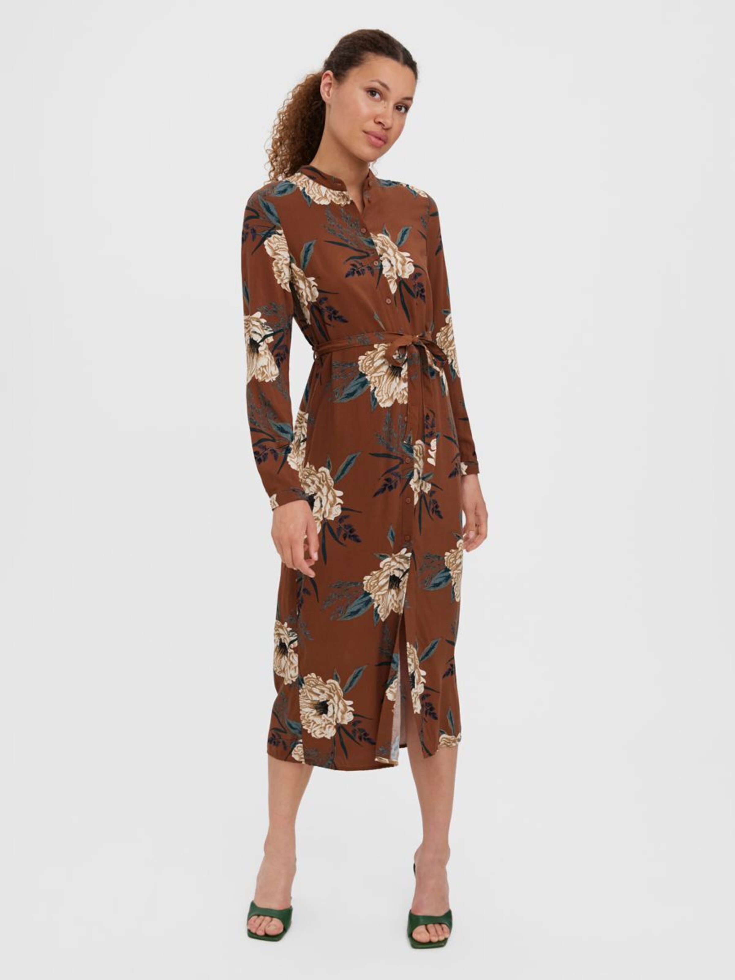 Frauen Große Größen VERO MODA Kleid in Rostbraun - EV85132 Frauen Große Größen VERO MODA Kleid in Rostbraun - EV85132