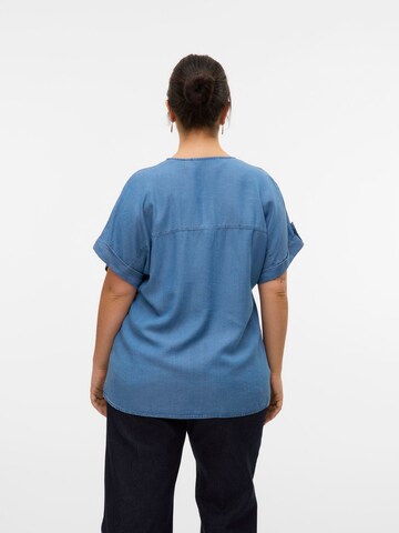 Vero Moda Curve Blouse 'FLEUR' in Blauw