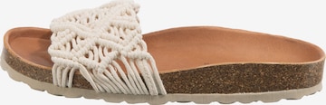 Mule 'Raga' VERBENAS en beige