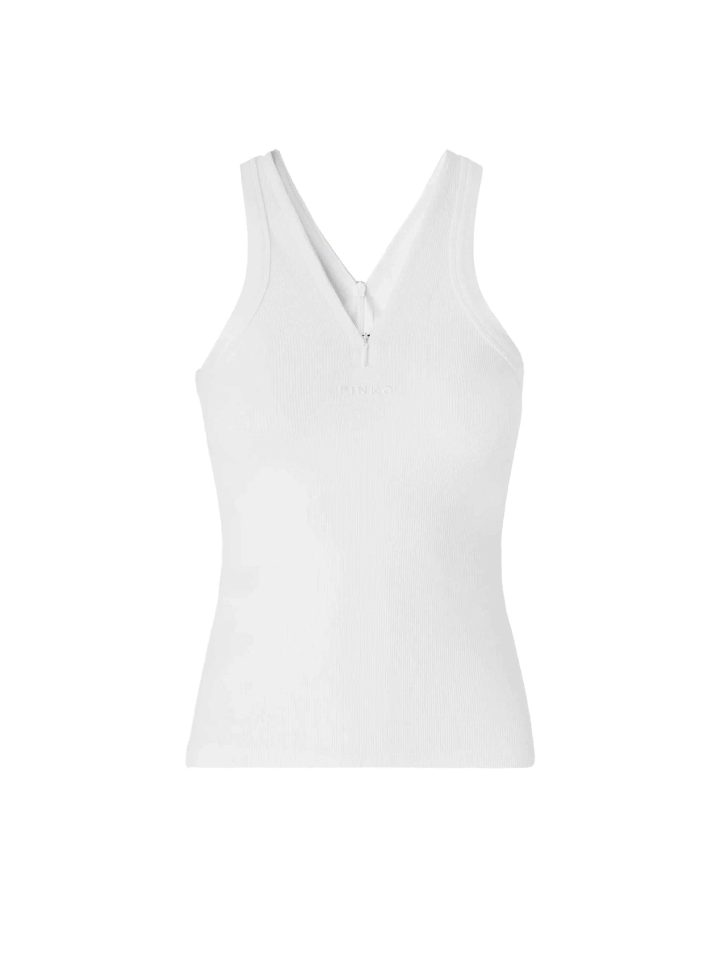 Haut 'CURACAO' PINKO en blanc : devant