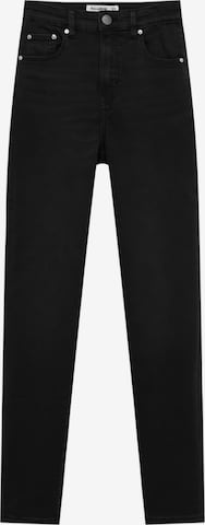 Pull&Bear Skinny Jeans in Schwarz: predná strana