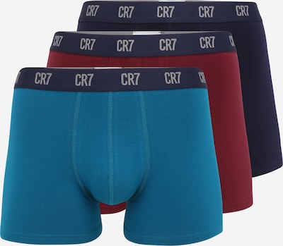 CR7 - Cristiano Ronaldo Boxers en bleu marine / bleu roi / gris / rouge foncé, Vue avec produit
