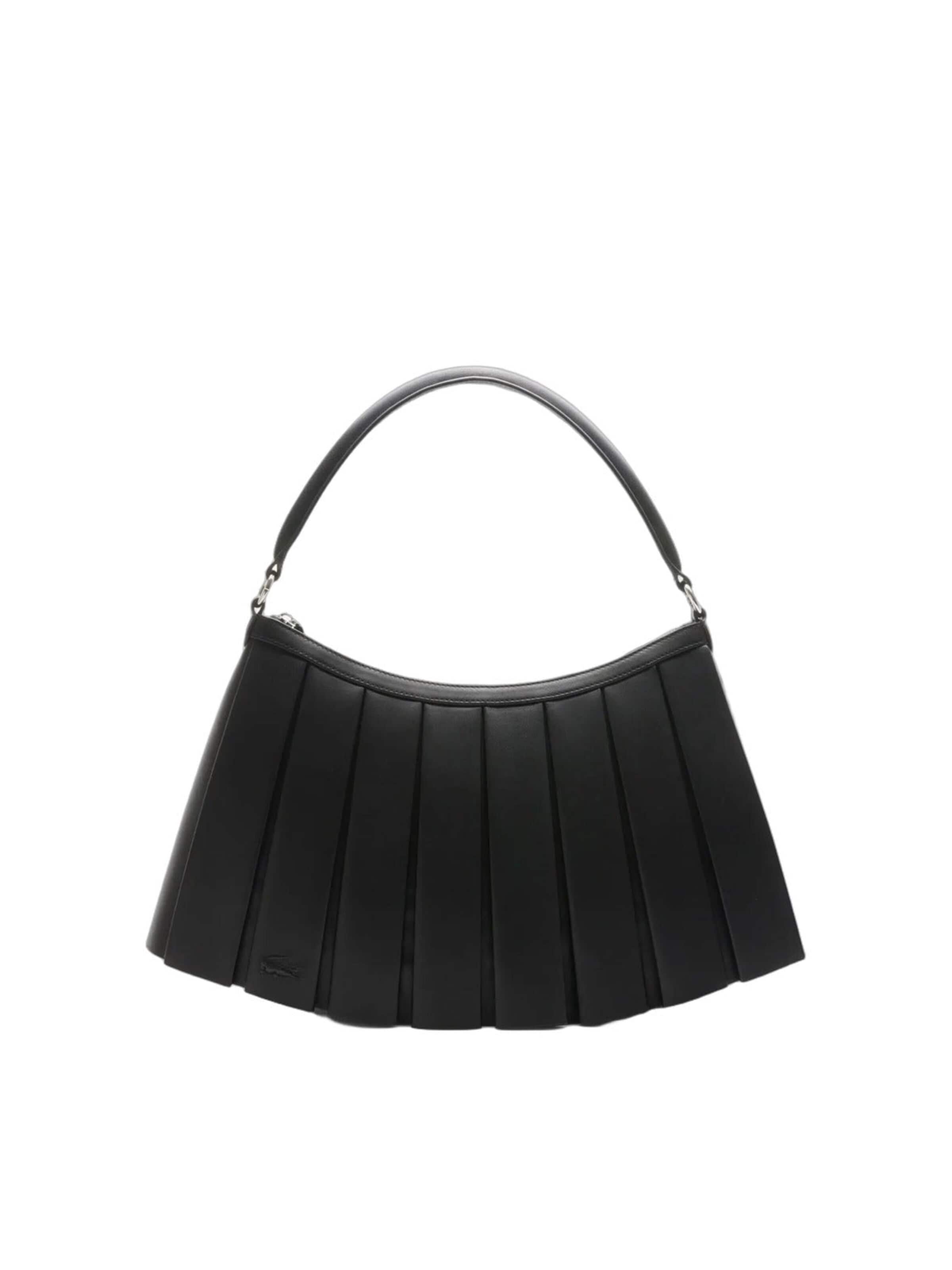 LACOSTE Håndtaske 'Lenglen' i sort: forside
