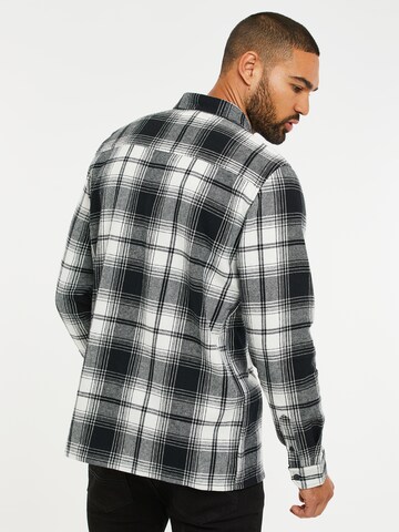 Threadbare Regular Fit Hemd 'Franco' in Schwarz