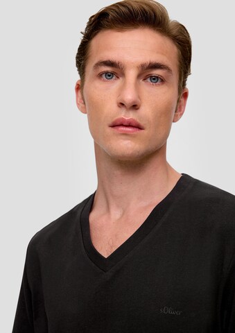 s.Oliver T-Shirt in Schwarz
