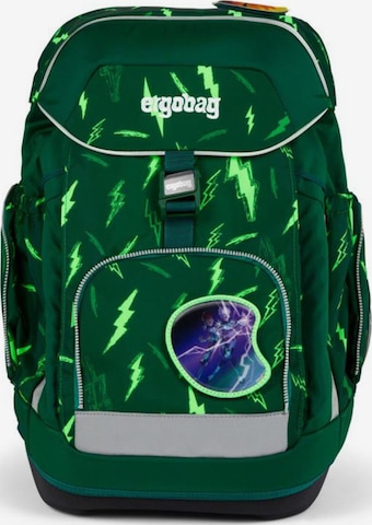 ergobag Backpack 'Maxi Schulrucksack Set 6tlg.' in Green: front