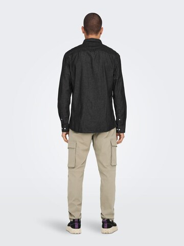 Only & Sons - Ajuste regular Camisa 'Day' en negro