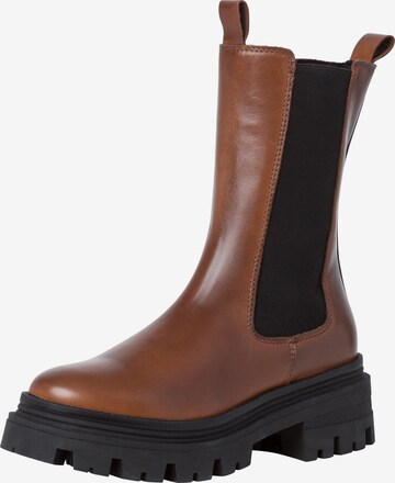 TAMARIS Chelsea boots i brun: framsida