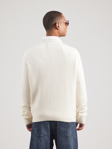 JACK & JONES Trui 'JCOGRID' in Beige