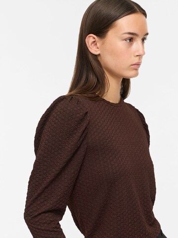 VILA Shirt 'VIAnine' in Brown