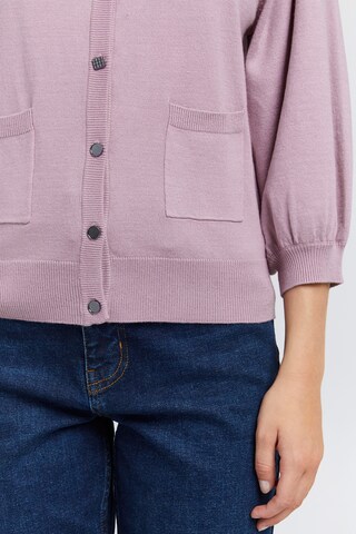 PULZ Jeans Strickjacke in Lila