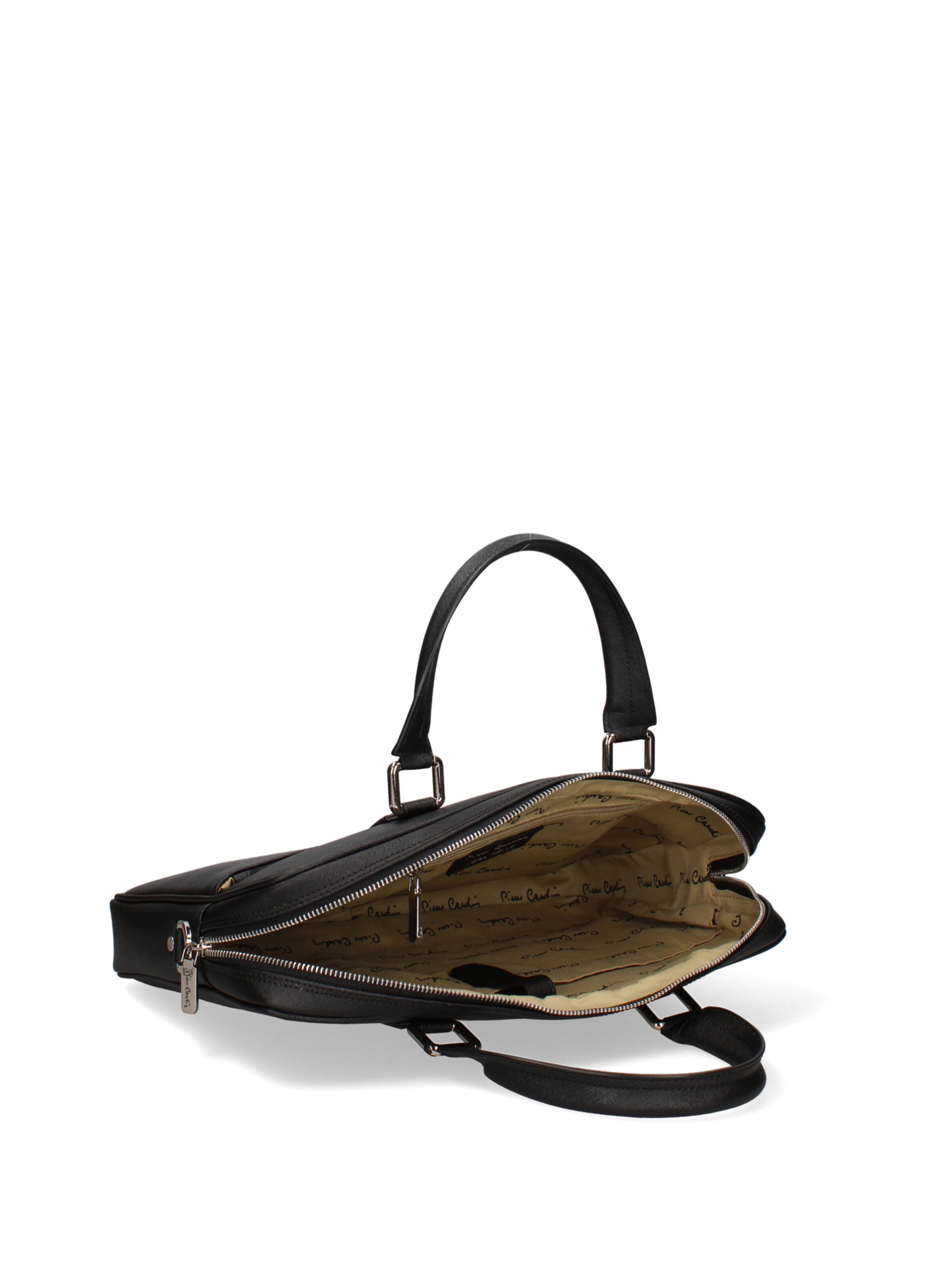 PIERRE CARDIN Document Bag in Black